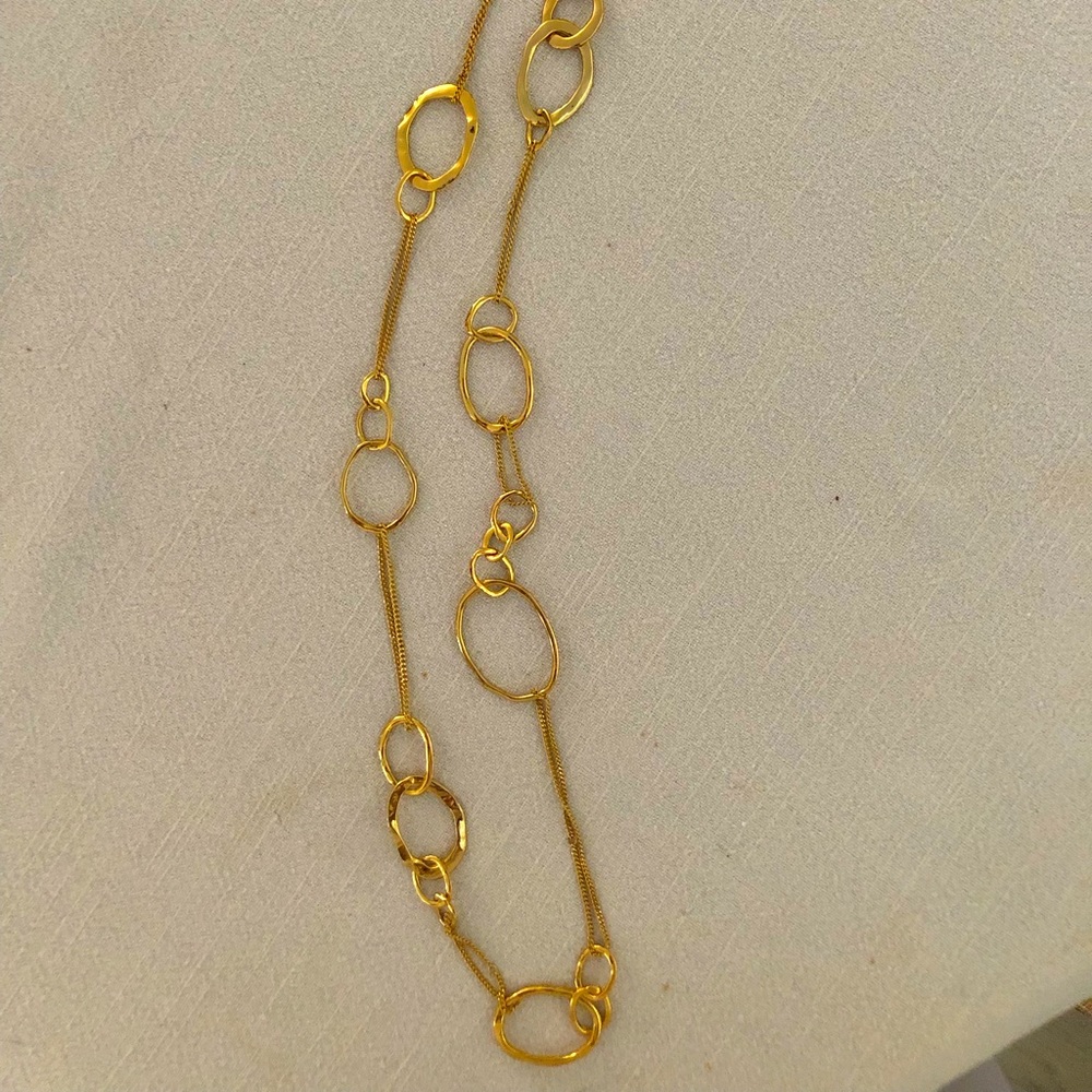 BUNDLE Chloe & Isabel Long chain loop necklace and Earring Set